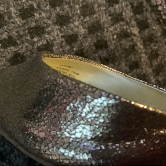 Calvin Klein Baisha women’s gold cross ankle strap pointed toe pumps heels 7.5 - Picture 6 of 11